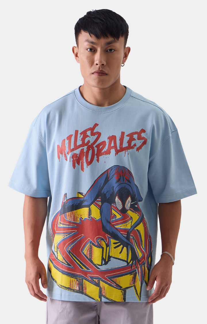 Men's Spider-Man Miles Boxy T-Shirt