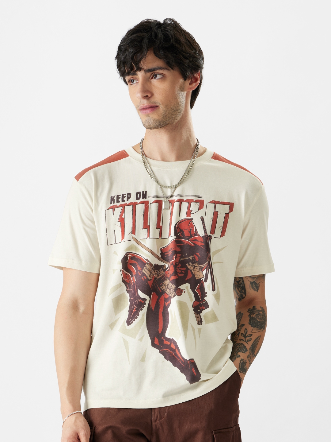 The Souled Store | Men's Deadpool: Killin' It T-Shirt