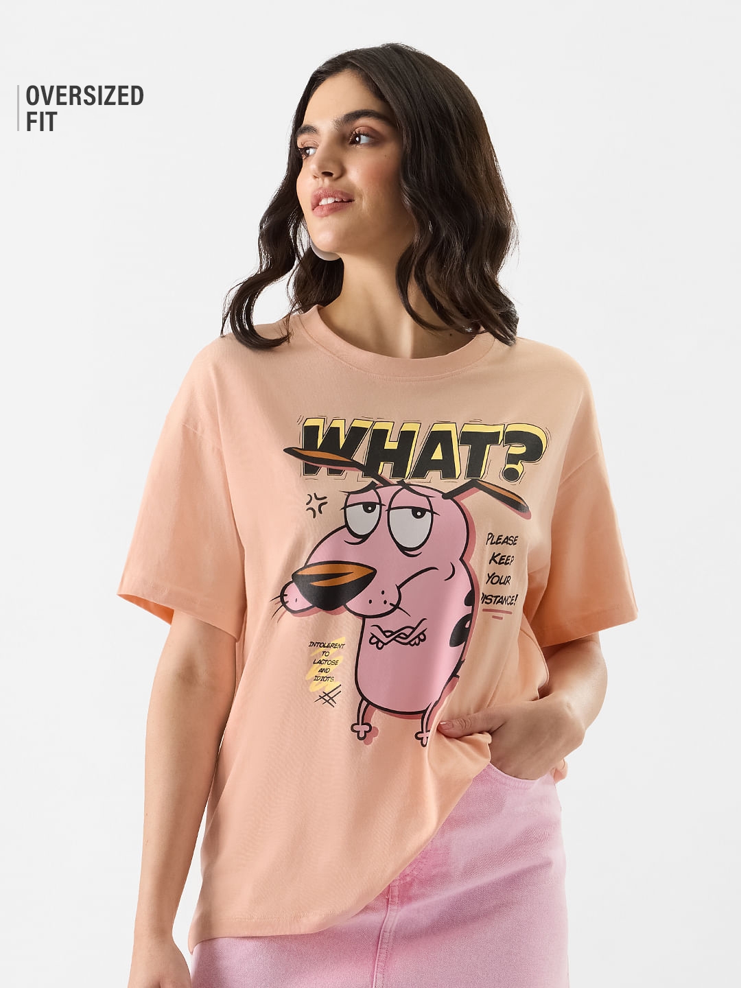 The Souled Store | Women's Courage: Say What? Women's Oversized T-Shirt