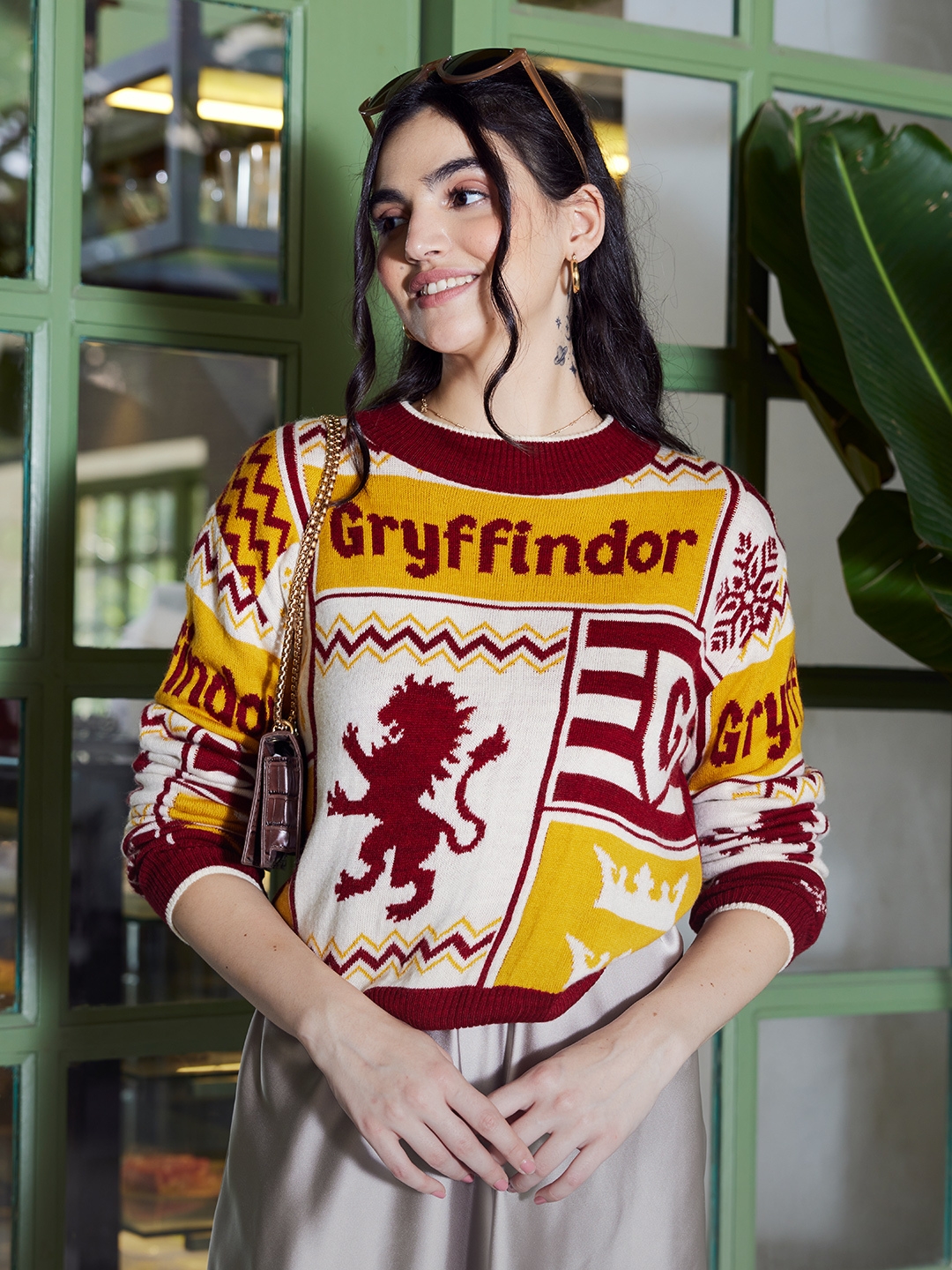 The Souled Store | Women's Harry Potter: House Gryffindor Women's Knitted Sweaters