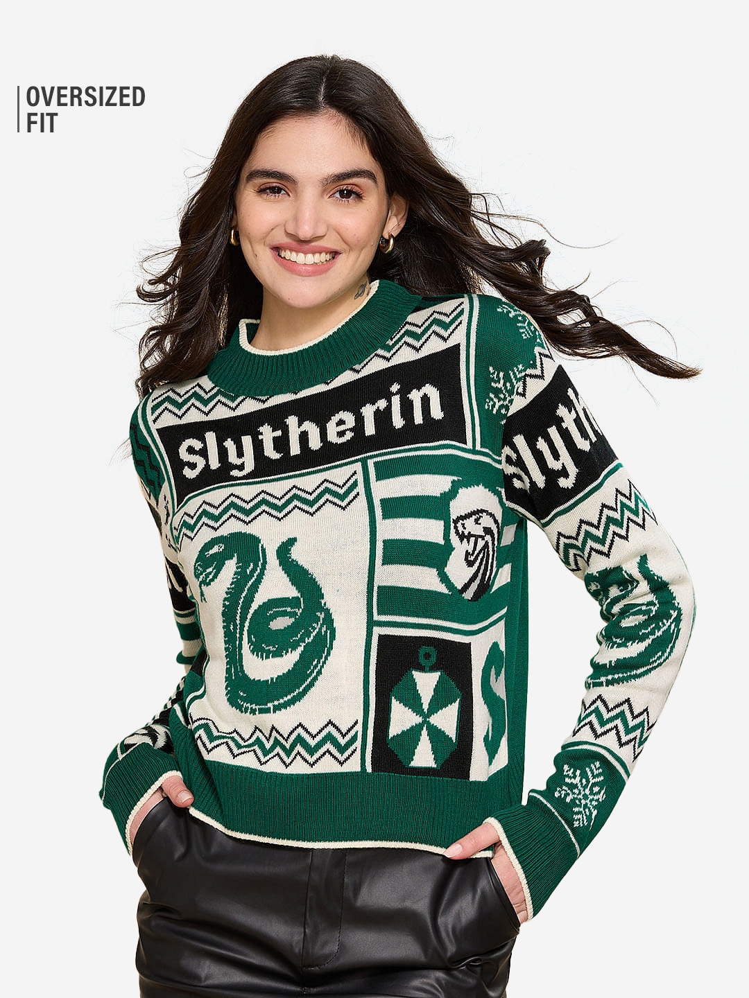 Women's Harry Potter: House Slytherin Women's Knitted Sweaters