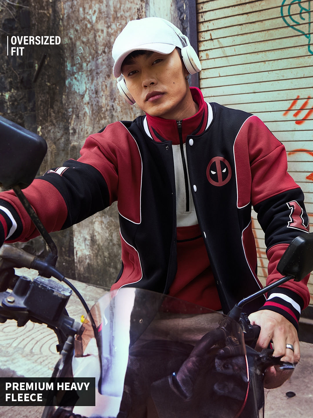 The Souled Store | Men's Deadpool: Merc With A Mouth Varsity Jackets
