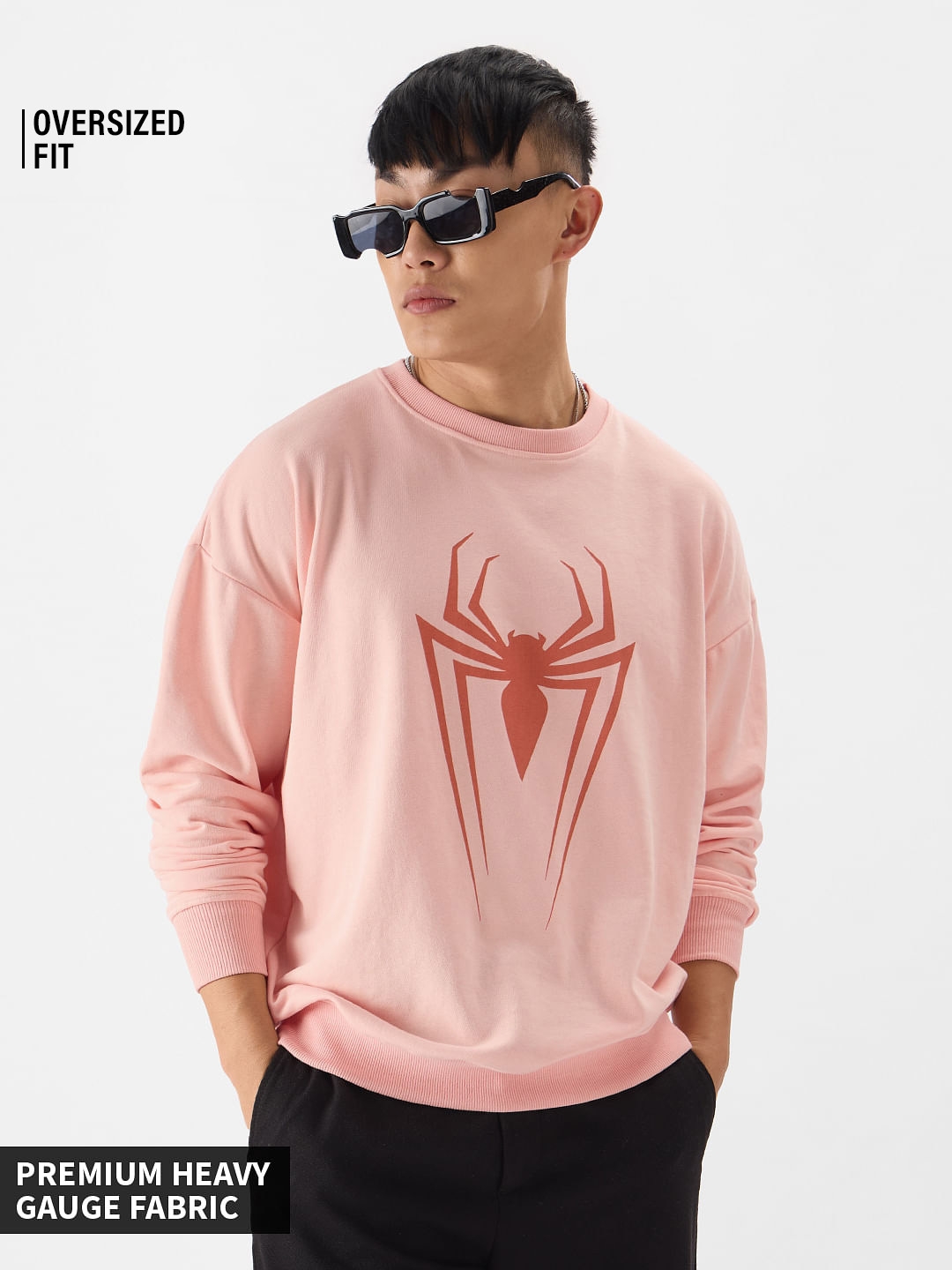 The Souled Store | Men's Spider-Man: The Spider Men's Oversized Sweatshirts