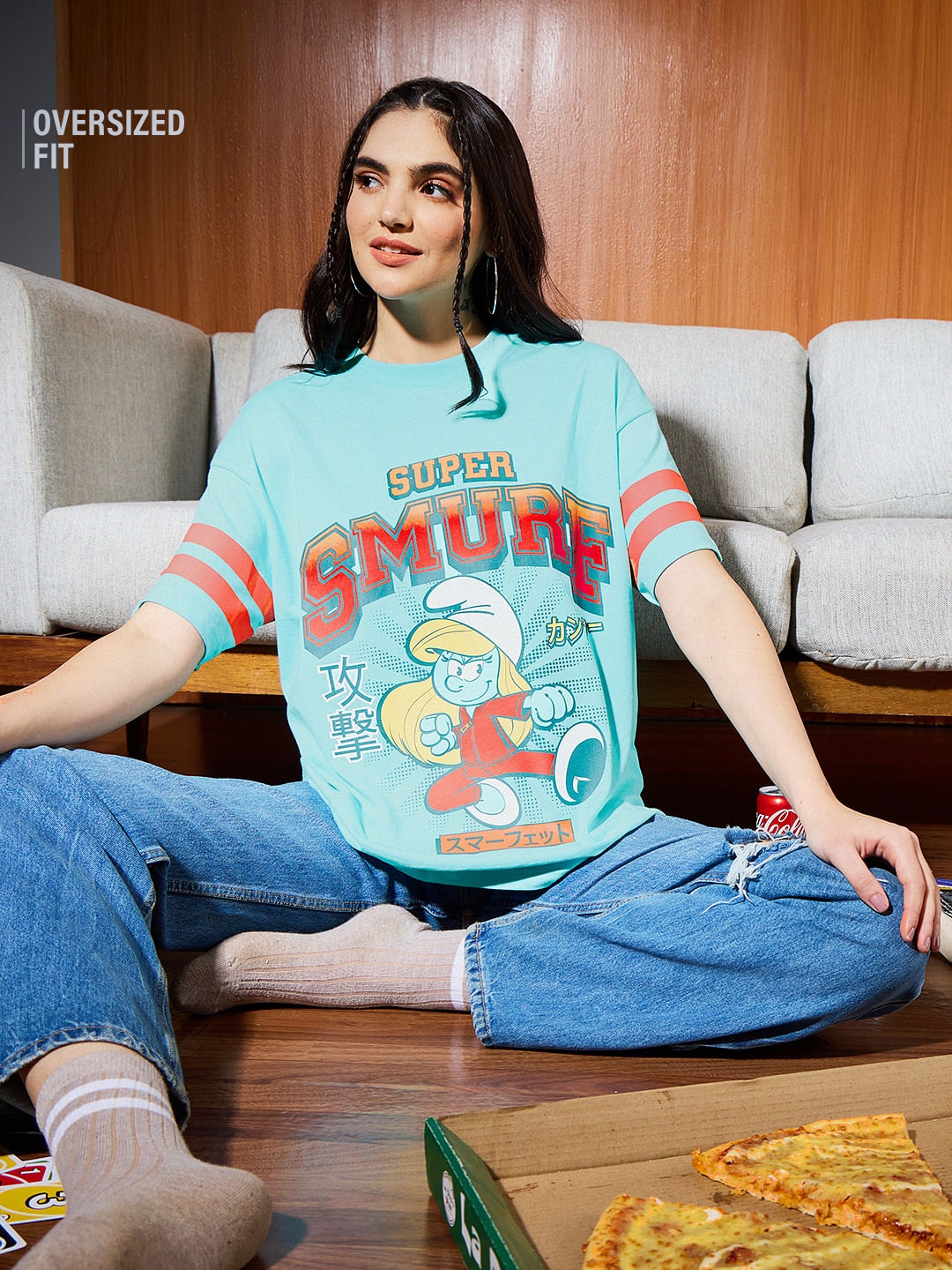 Women's The Smurfs: Super Smurf Women's Oversized T-Shirt