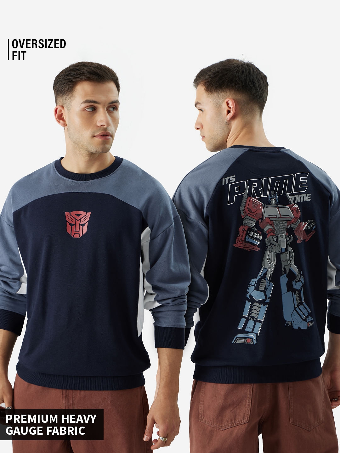 Men's Transformers: Prime Time Men's Oversized Sweatshirts