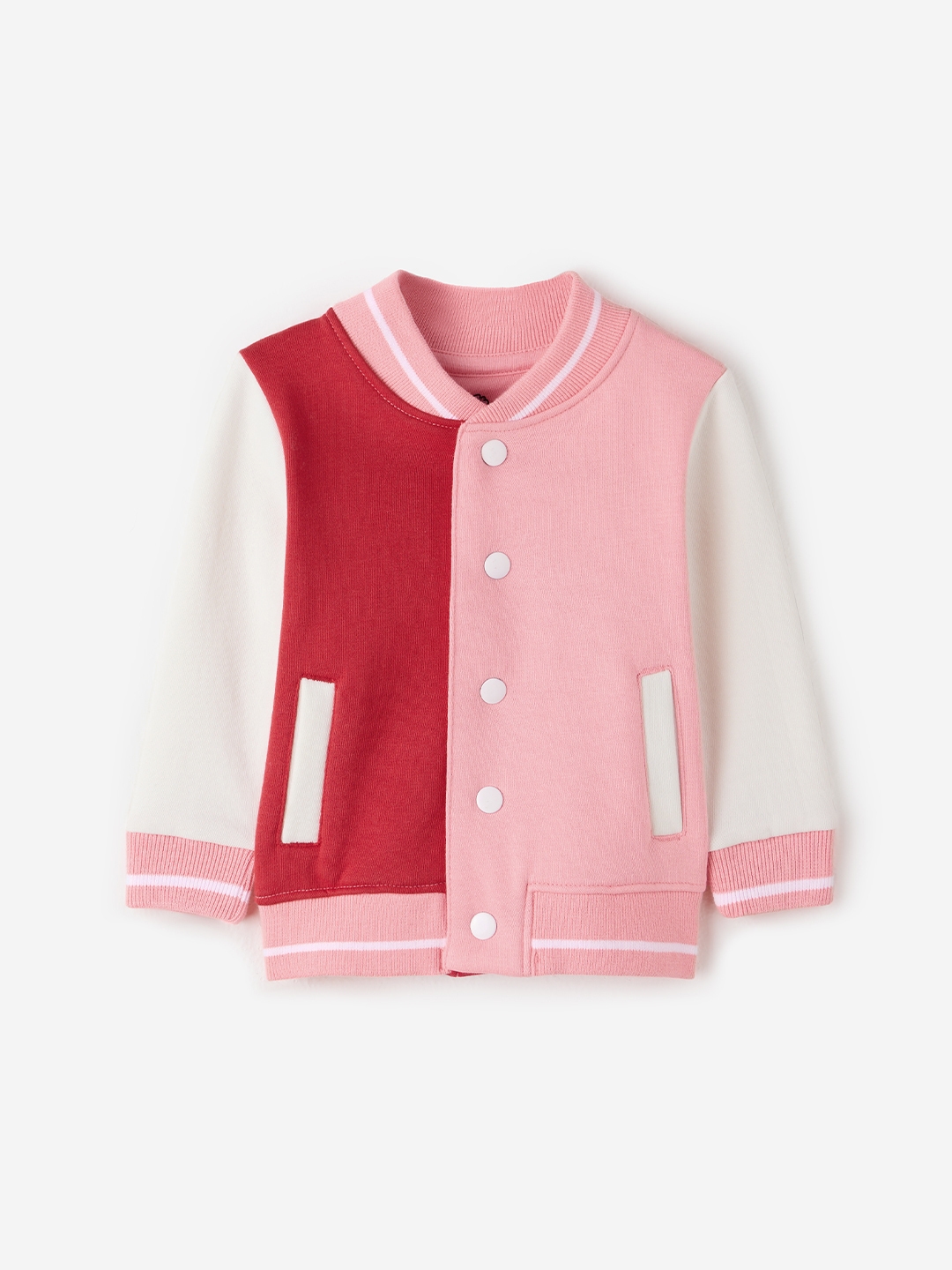 The Souled Store | Girls TSS Originals: Strawberry Ice Girls Cotton Varsity Jackets