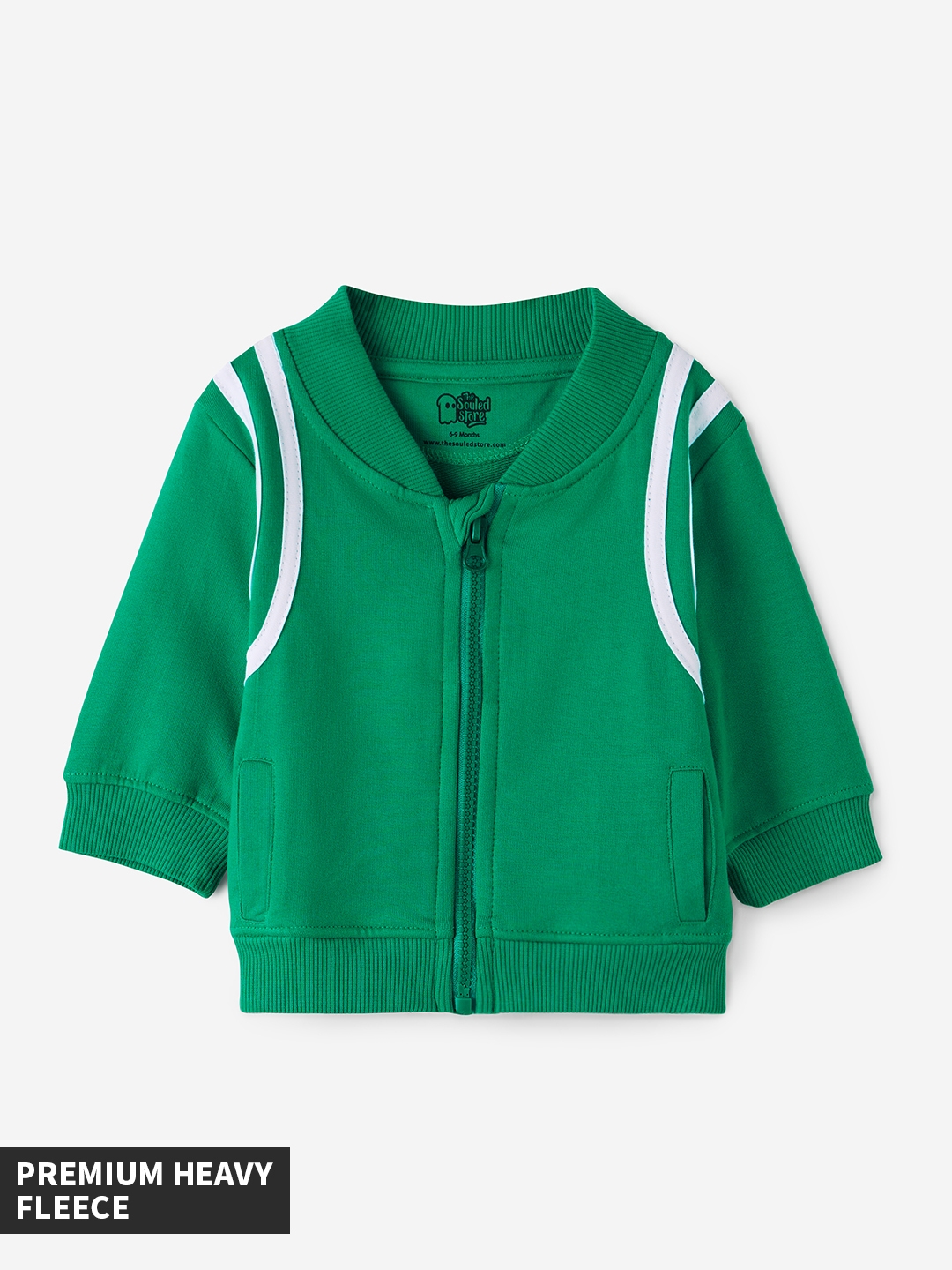 Boys TSS Originals: Forest Green Boys Cotton Varsity Jackets