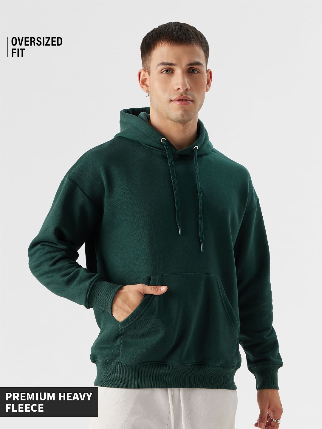 The Souled Store | Men's Solids: Chicory Men's Oversized Hoodie