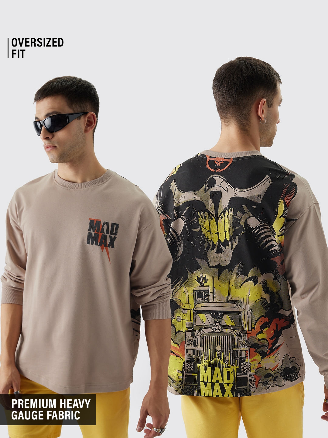 The Souled Store | Men's WB: Mad Max Oversized Full Sleeve T-Shirt