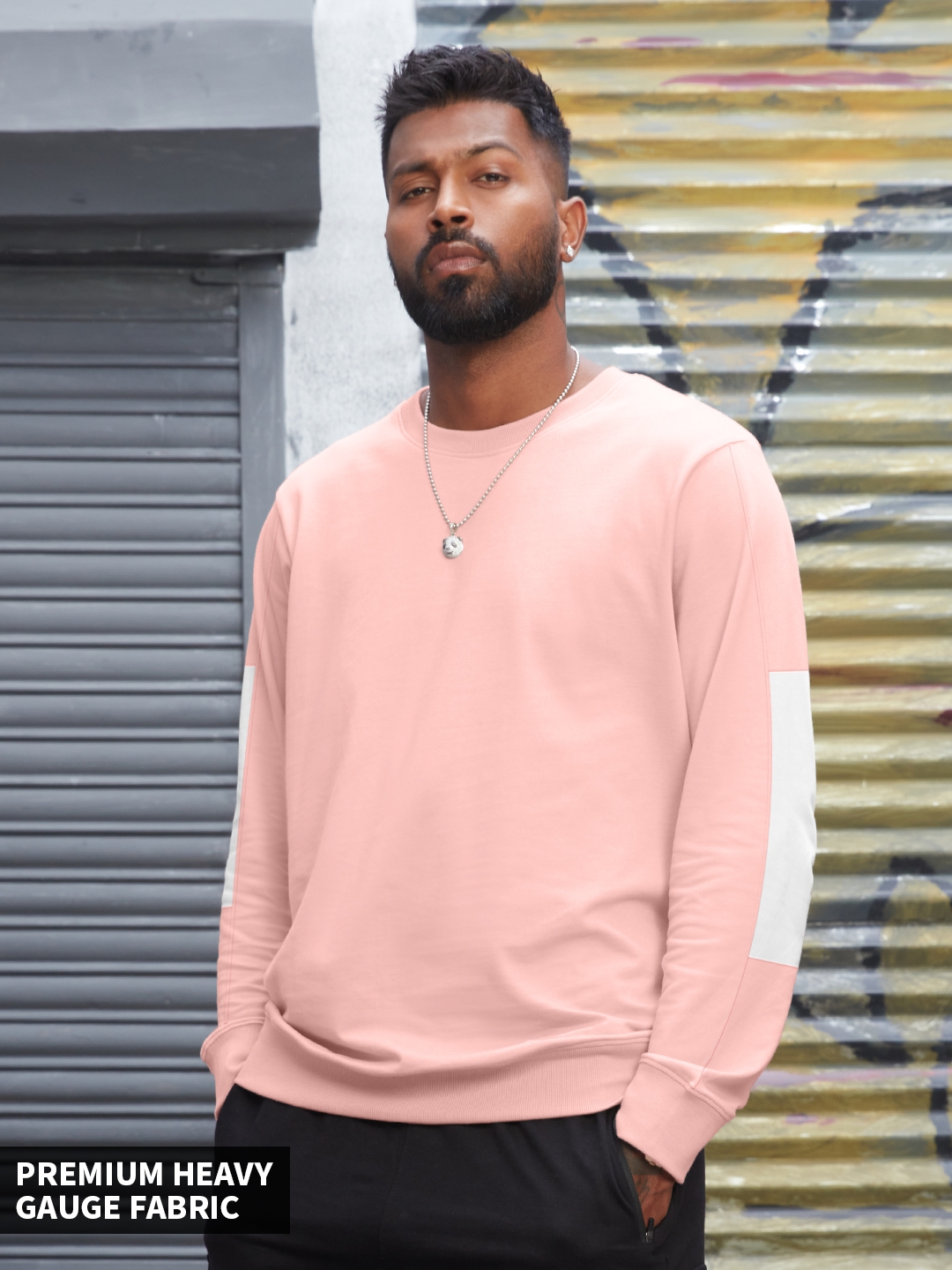 The Souled Store | Men's TSS Originals: Baby Pink Sweatshirts