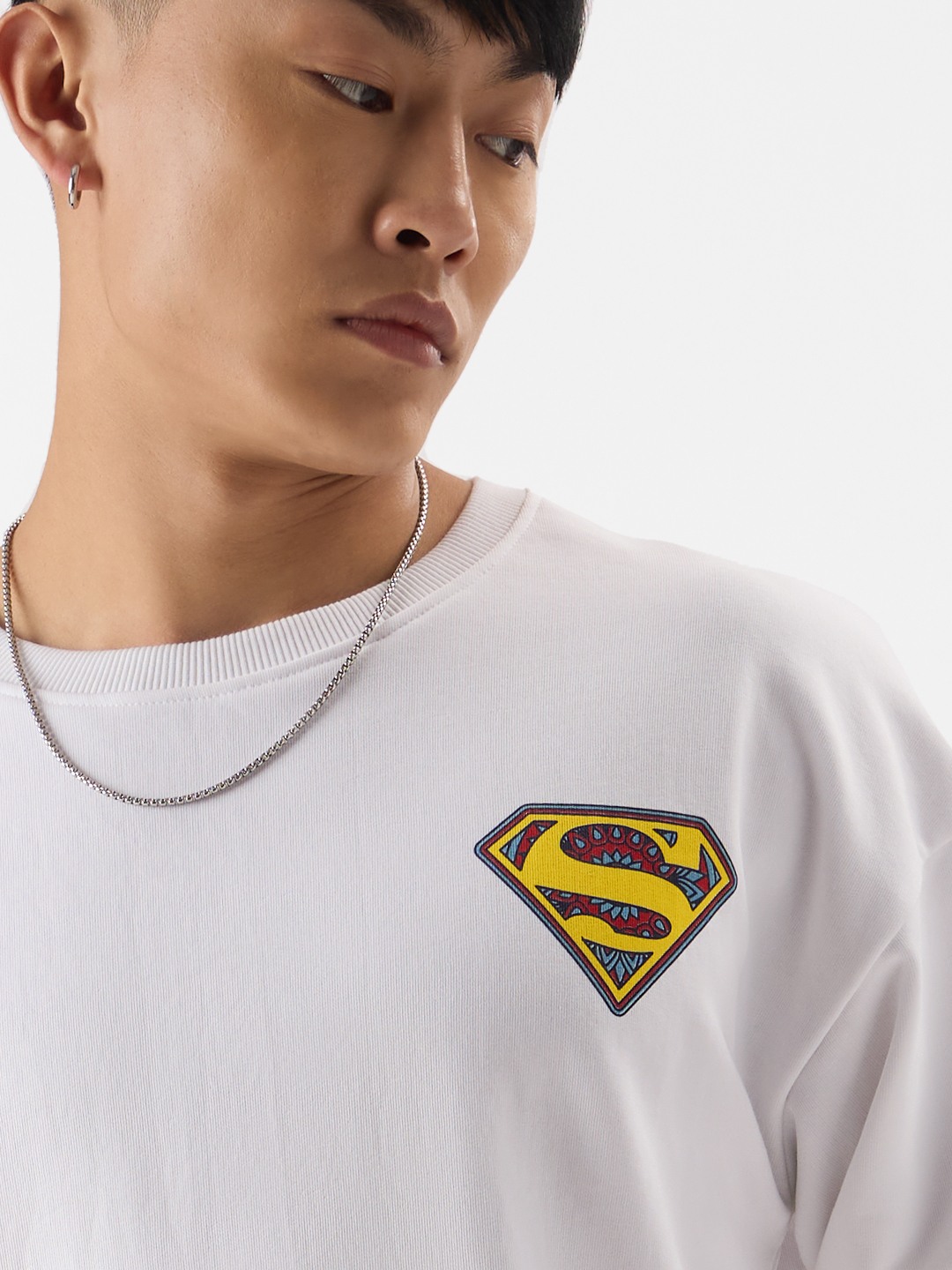 Men's Truck Art: Superman Men's Oversized Sweatshirts