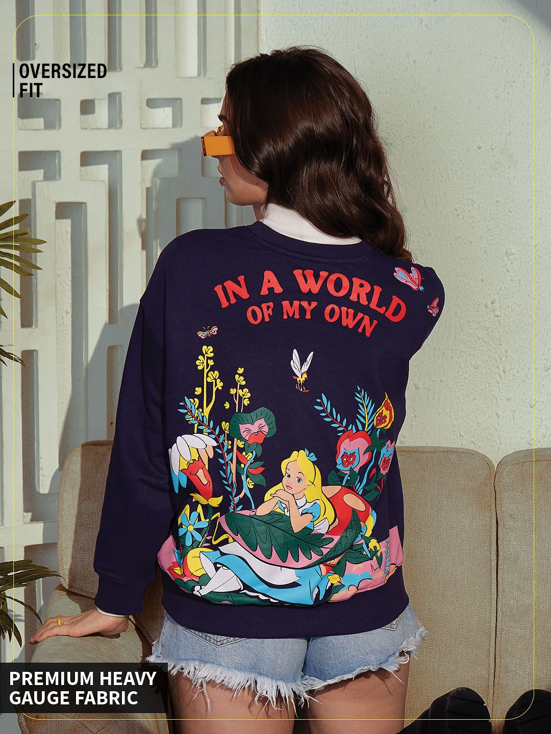 Women's Alice In Wonderland: Soul Searchin' Women's Oversized Sweatshirts