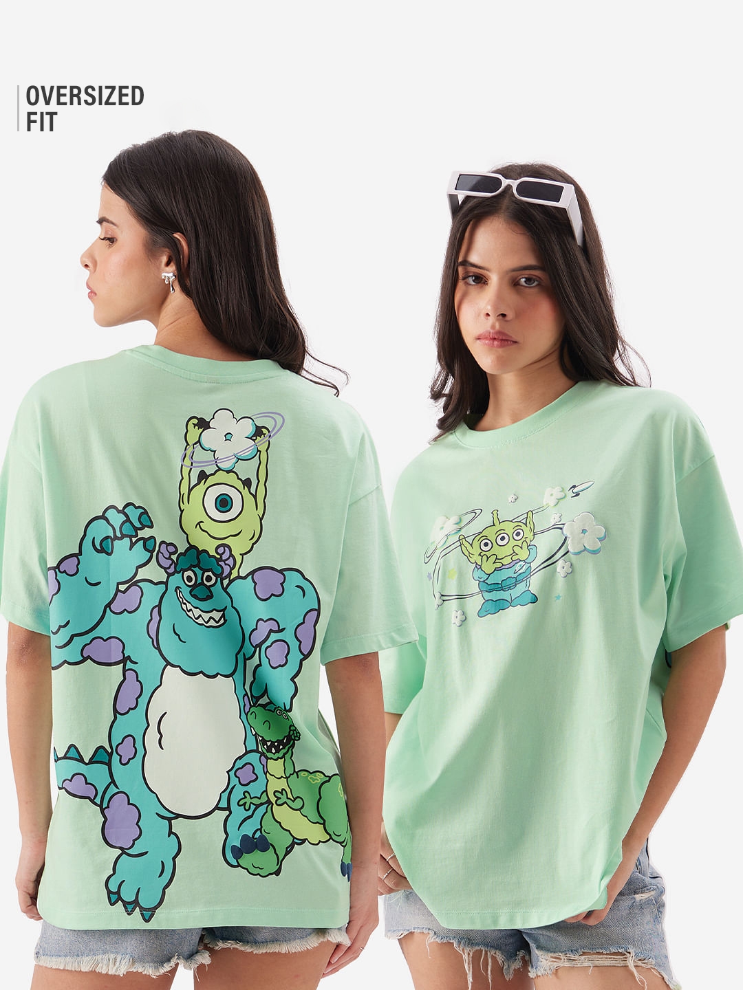 The Souled Store | Women's Pixar: Monster INC. Women's Oversized T-Shirt