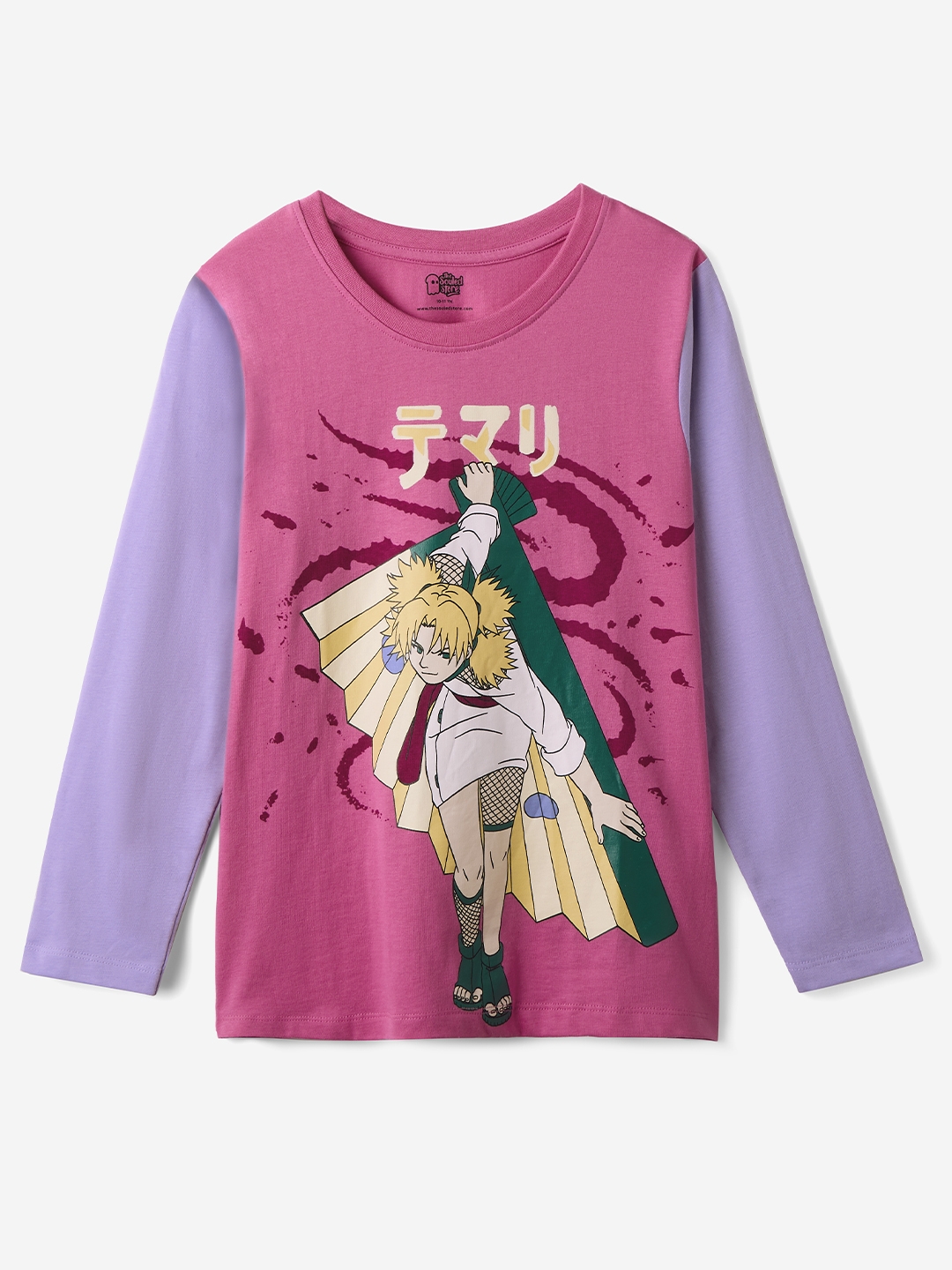 Girls Naruto: Temari Girls Cotton Full Sleeve T-Shirt