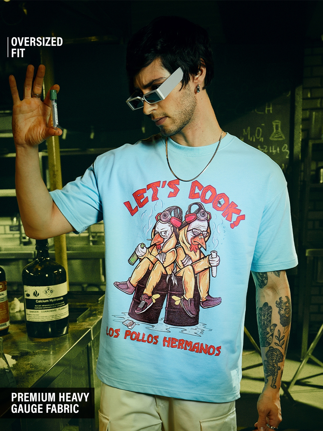 The Souled Store | Men's Breaking Bad: Let's Cook Oversized T-Shirt