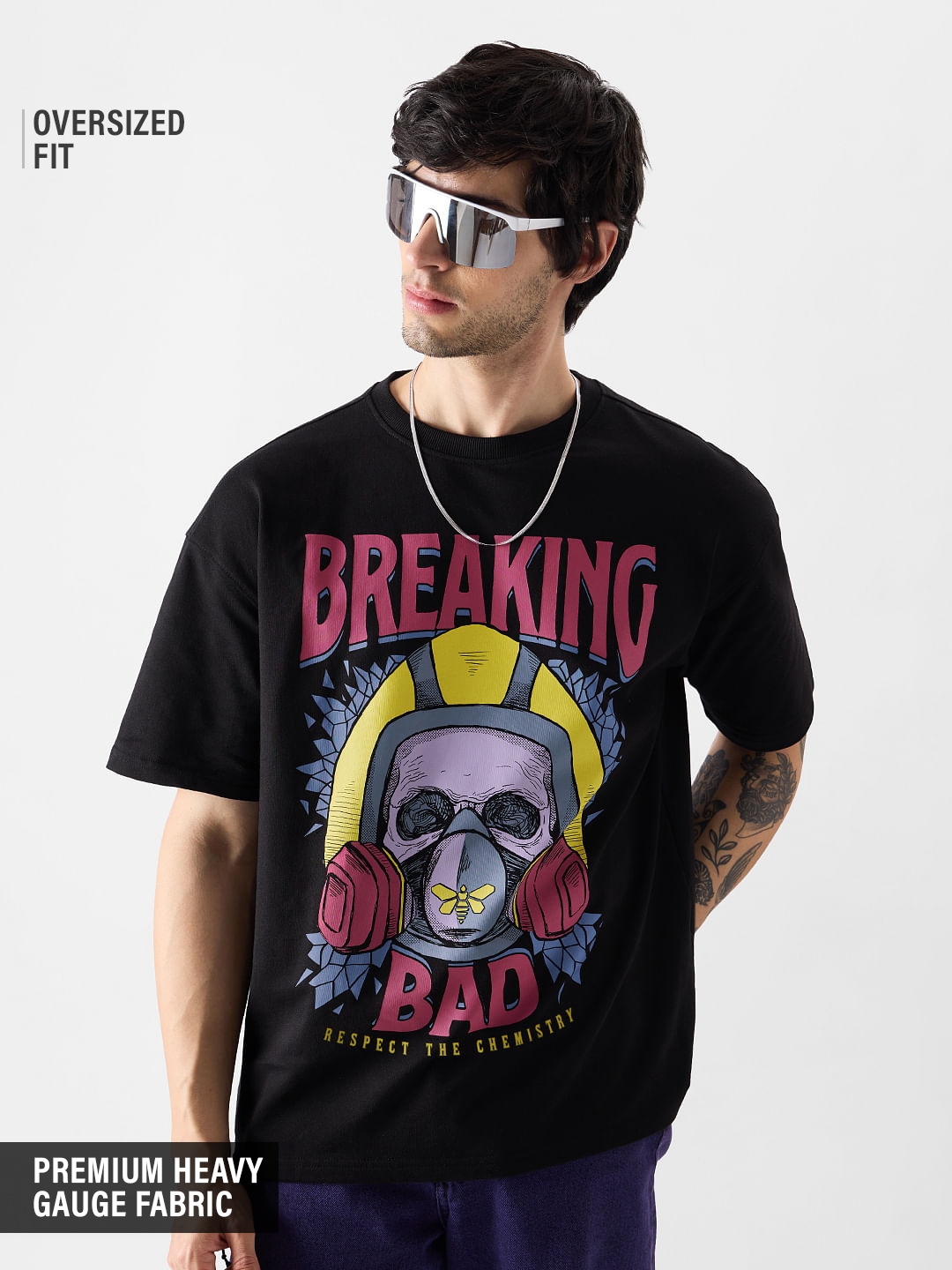 Men's Breaking Bad: Respect The Science Oversized T-Shirt