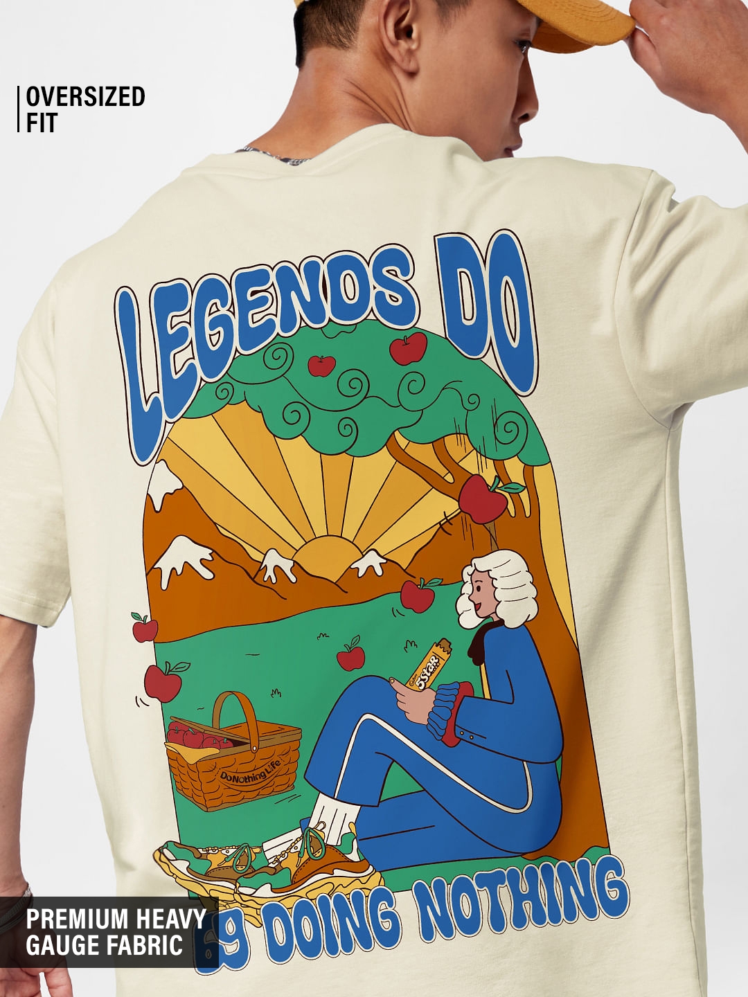 The Souled Store | Men's 5 Star: Legends Do Nothing Oversized T-Shirt