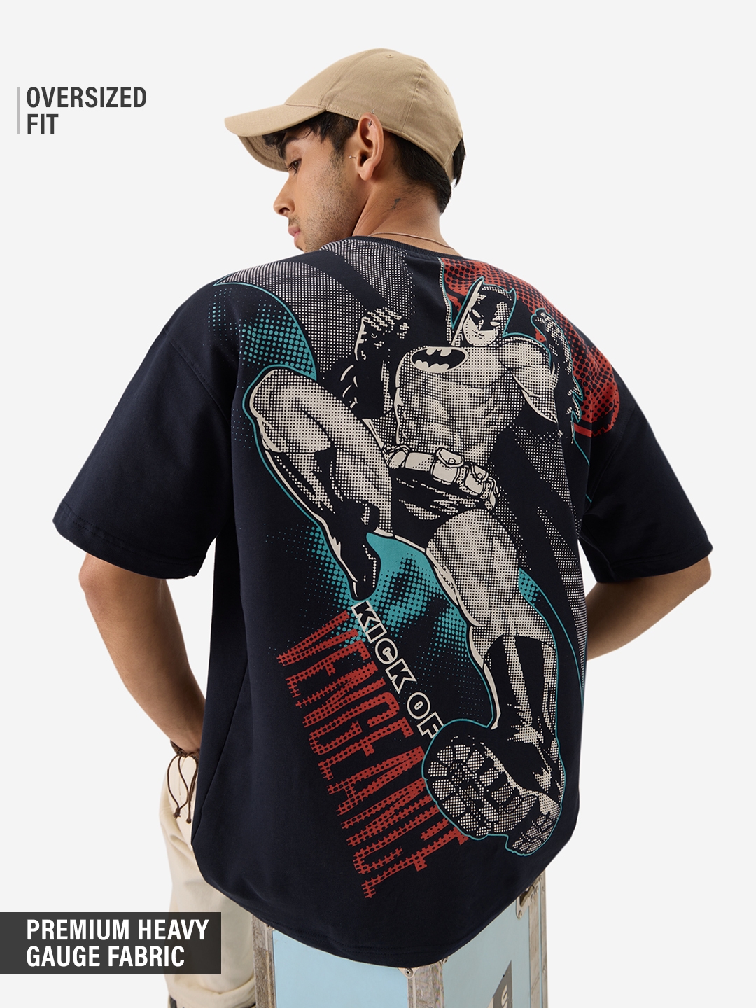 The Souled Store | Men's Batman: Kick Of Vengence Oversized T-Shirt