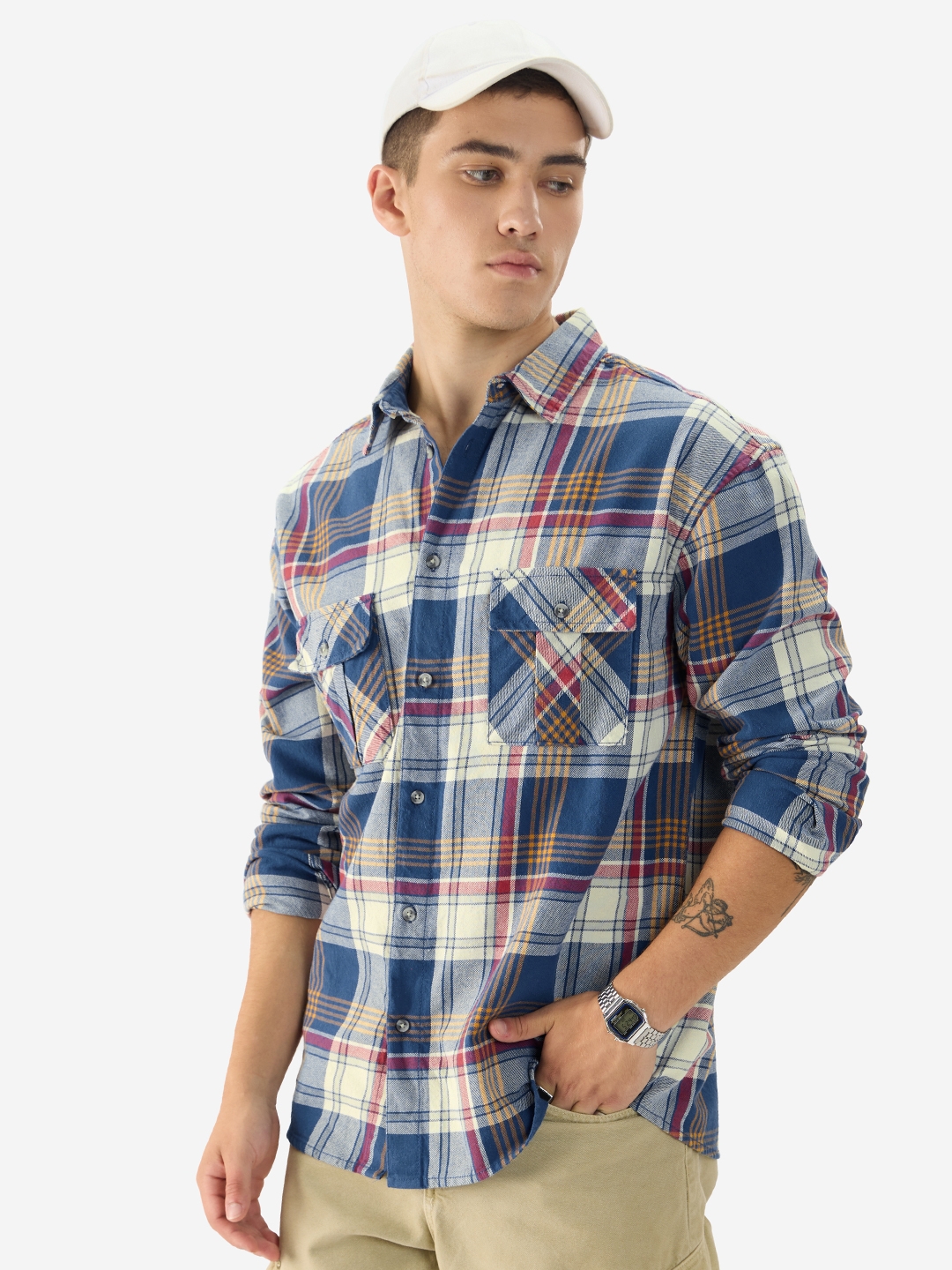The Souled Store | Men's Aura Relaxed Casual Shirt