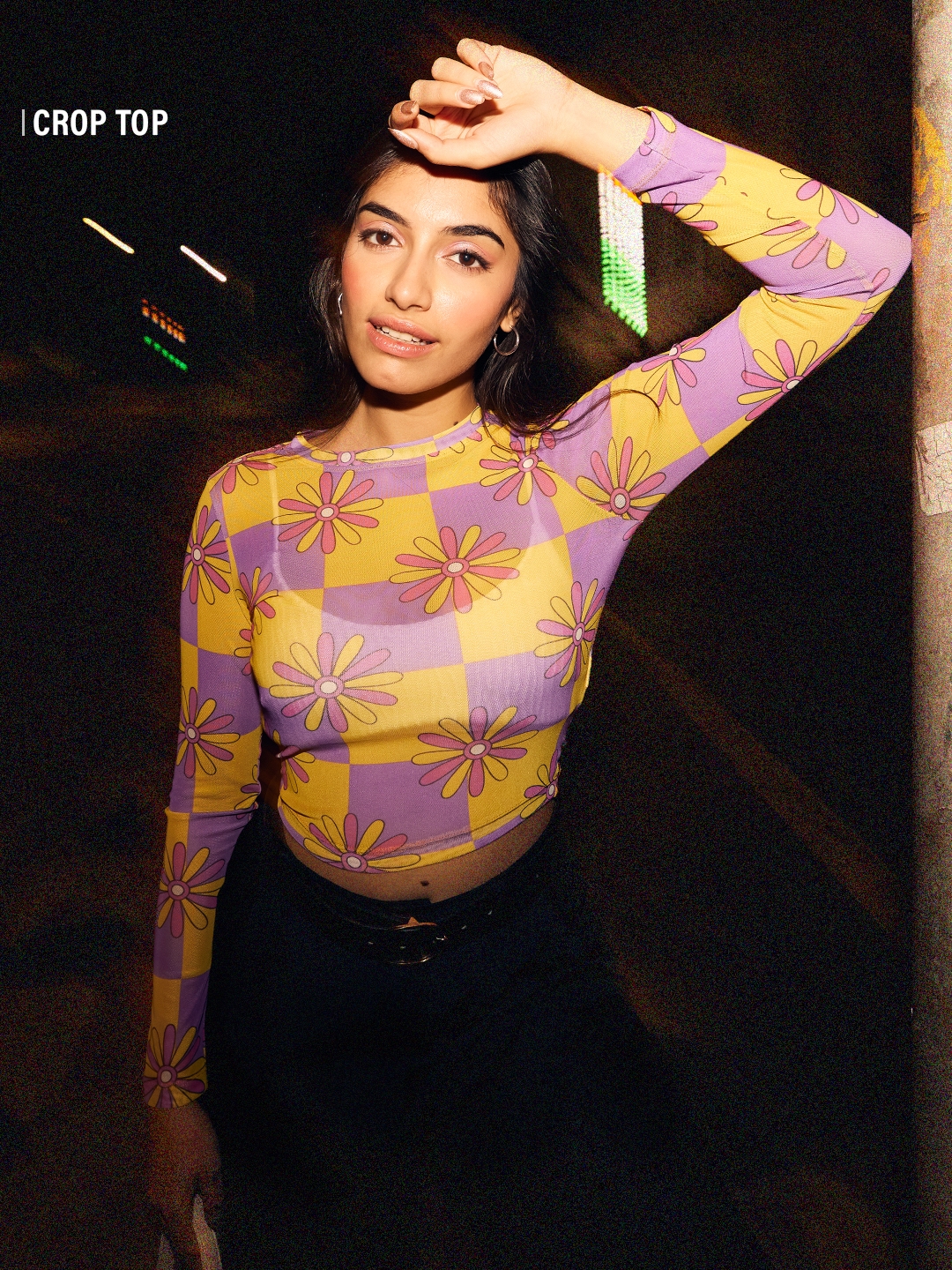 The Souled Store | Women's Mesh Top: Flora Women's Cropped Tops