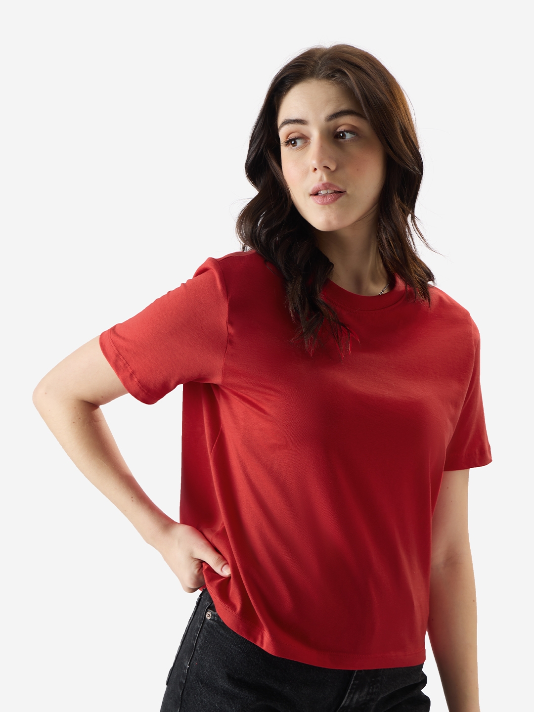 Women's Solid: Red Women's T-Shirt