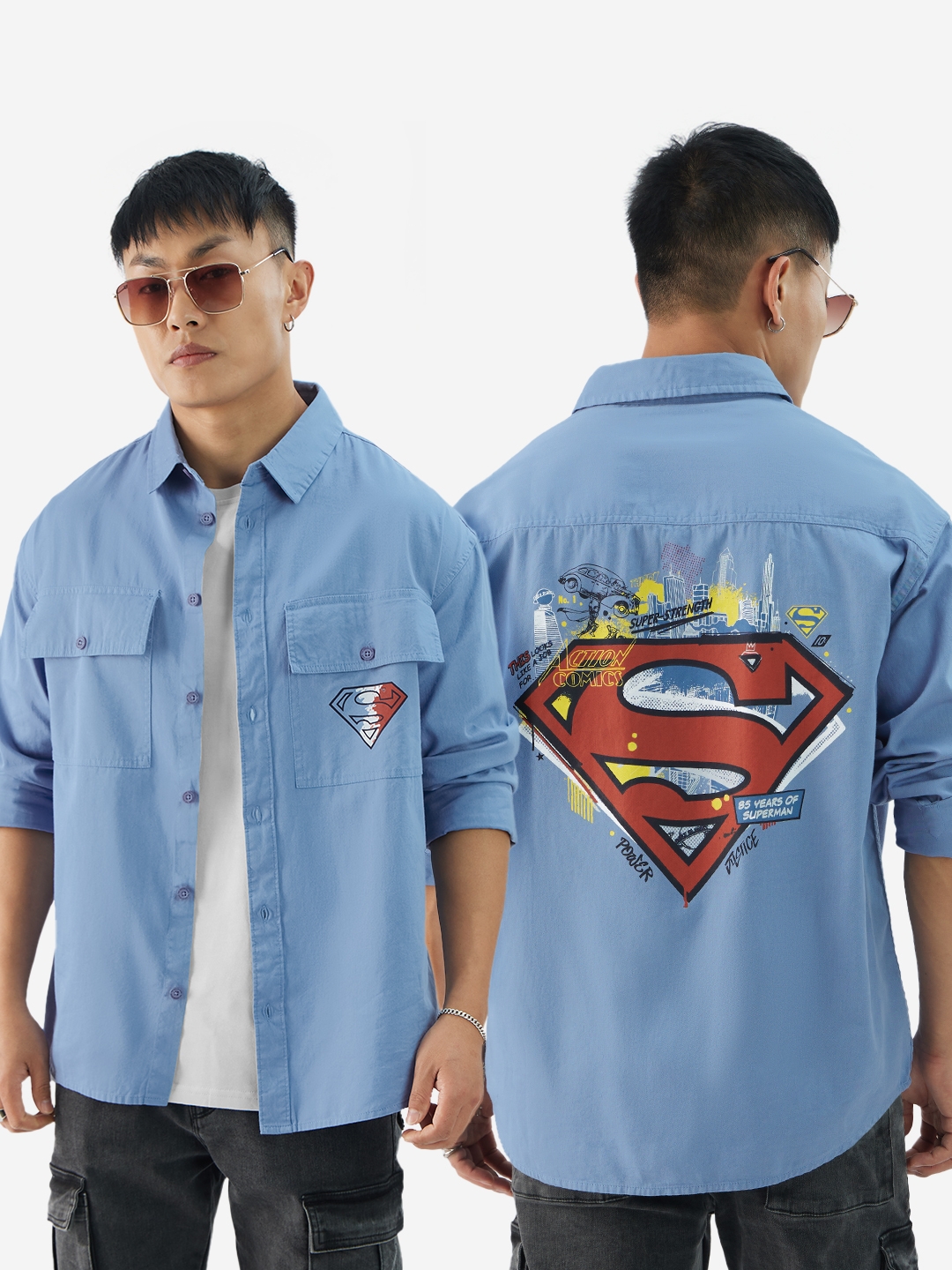 The Souled Store | Men's Superman: Son of Krypton Men's Utility Shirts