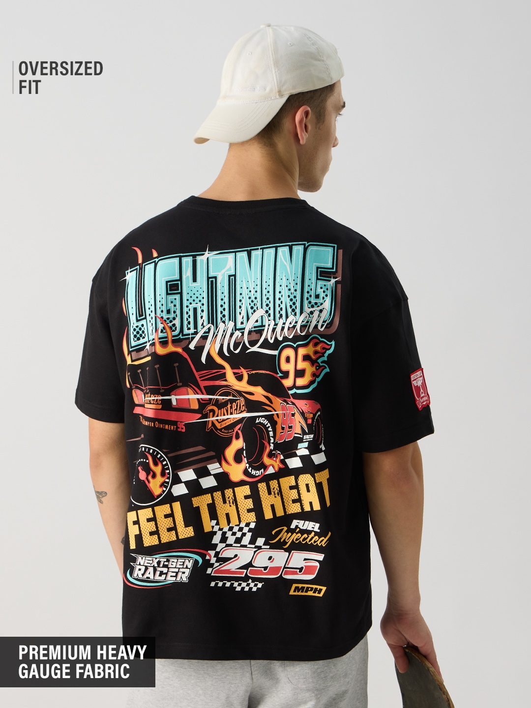 Men's Cars Lightning McQueen Oversized T-Shirts