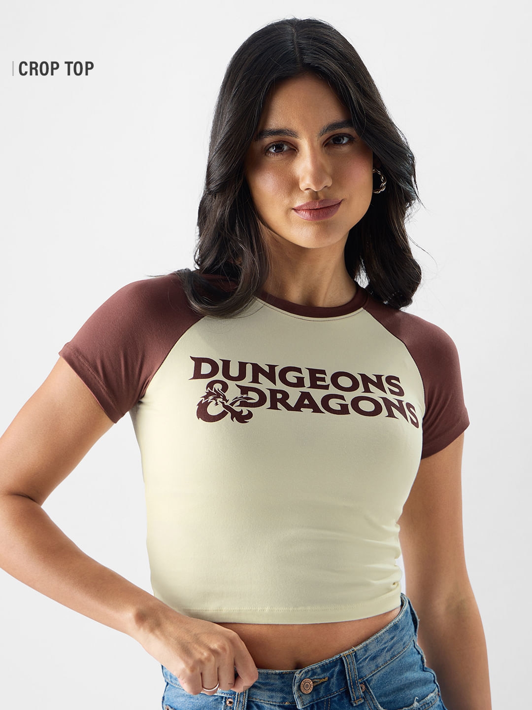 The Souled Store | Women's Dungeons and Dragons: Logo Women's Cropped Tops
