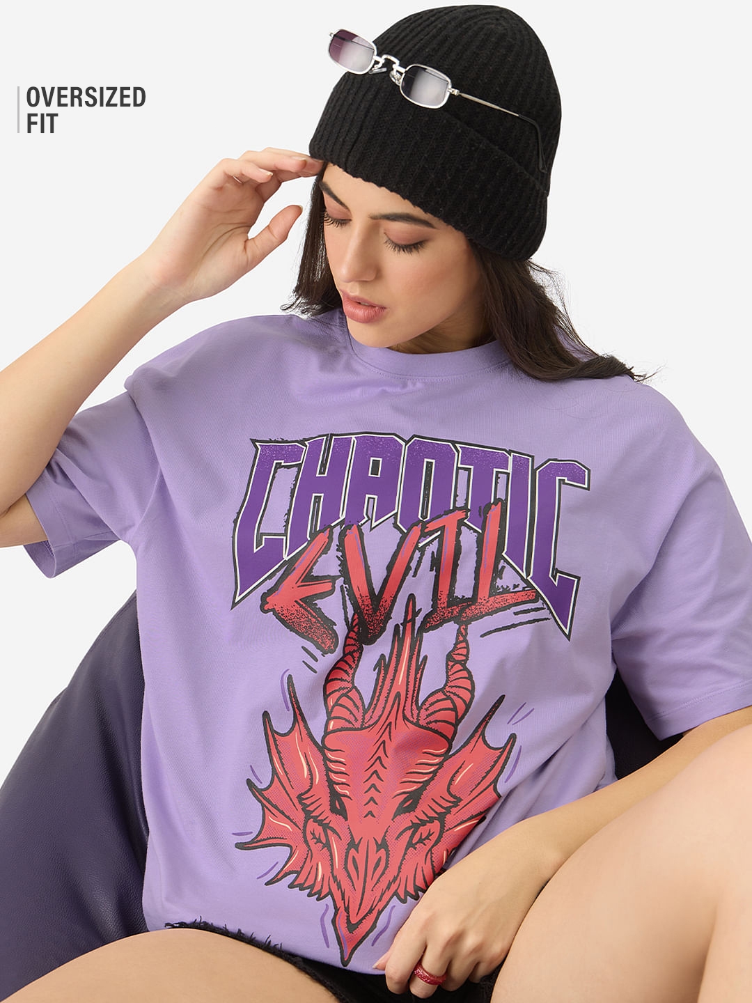 Women's Dungeons And Dragons: Chaotic Evil Women's Oversized T-Shirt