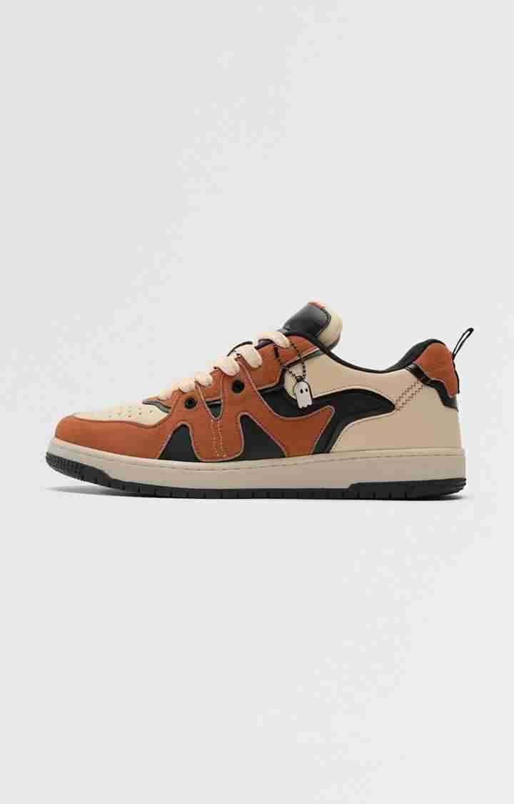 The Soulted Store Urban Blaze: Orange Men Low Top Sneakers