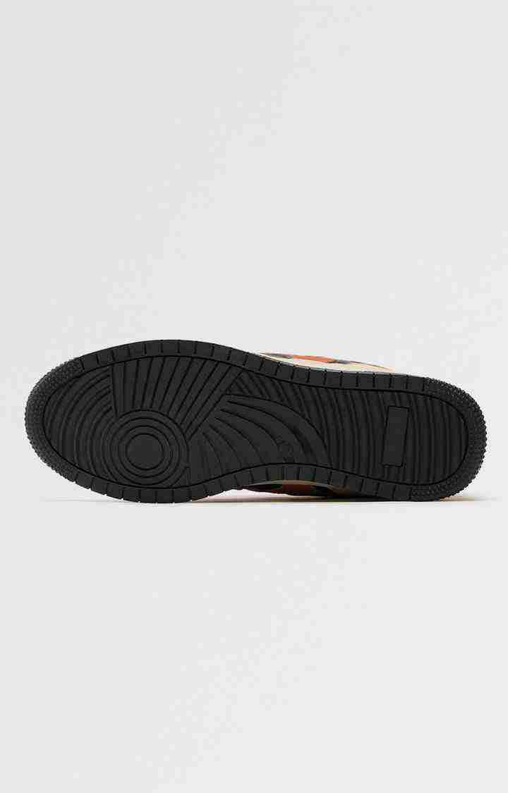 The Soulted Store Urban Blaze: Orange Men Low Top Sneakers