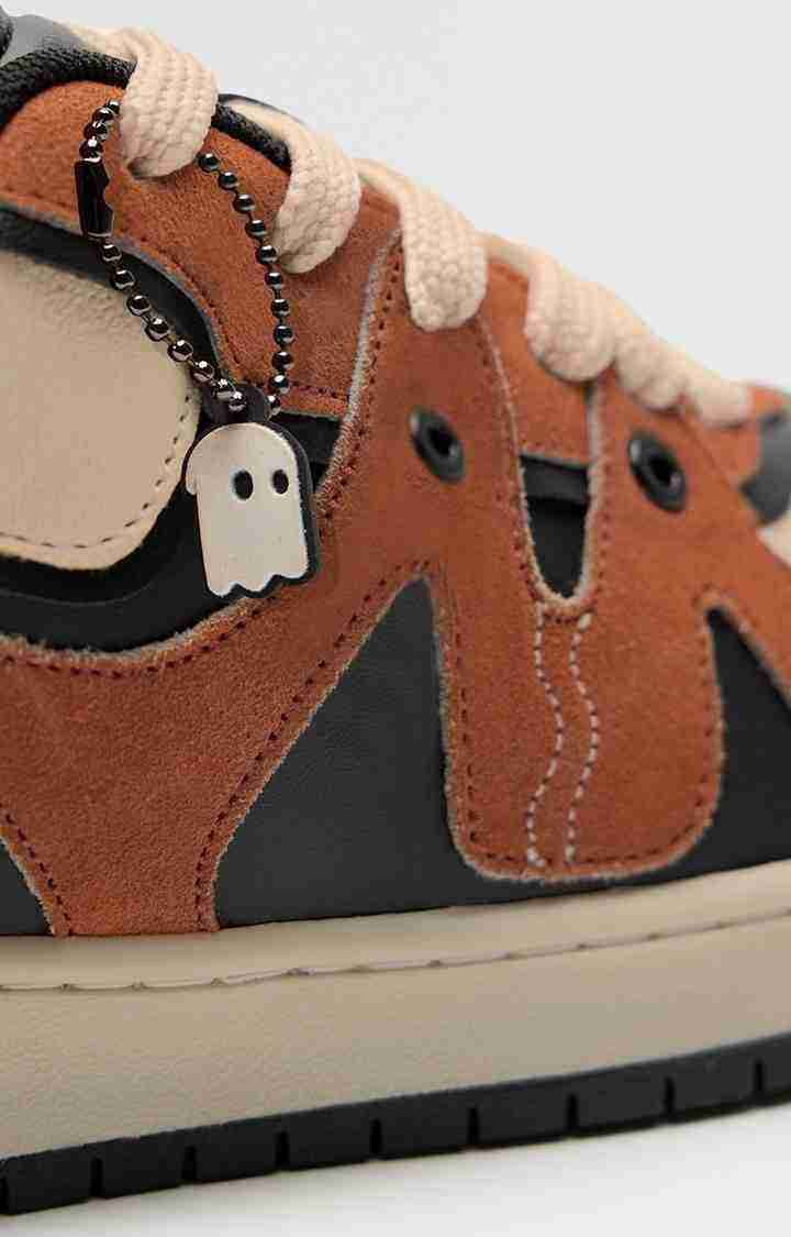 The Soulted Store Urban Blaze: Orange Men Low Top Sneakers