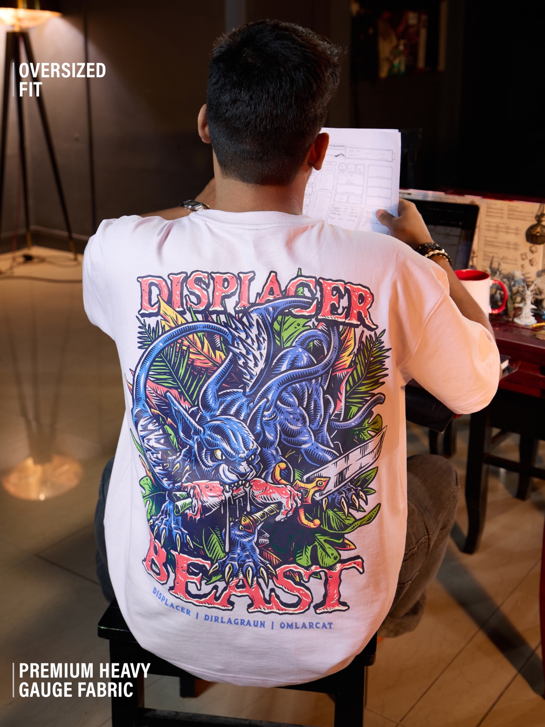 The Souled Store | Men's Dungeons & Dragons: Displacer Beast Oversized T-Shirt
