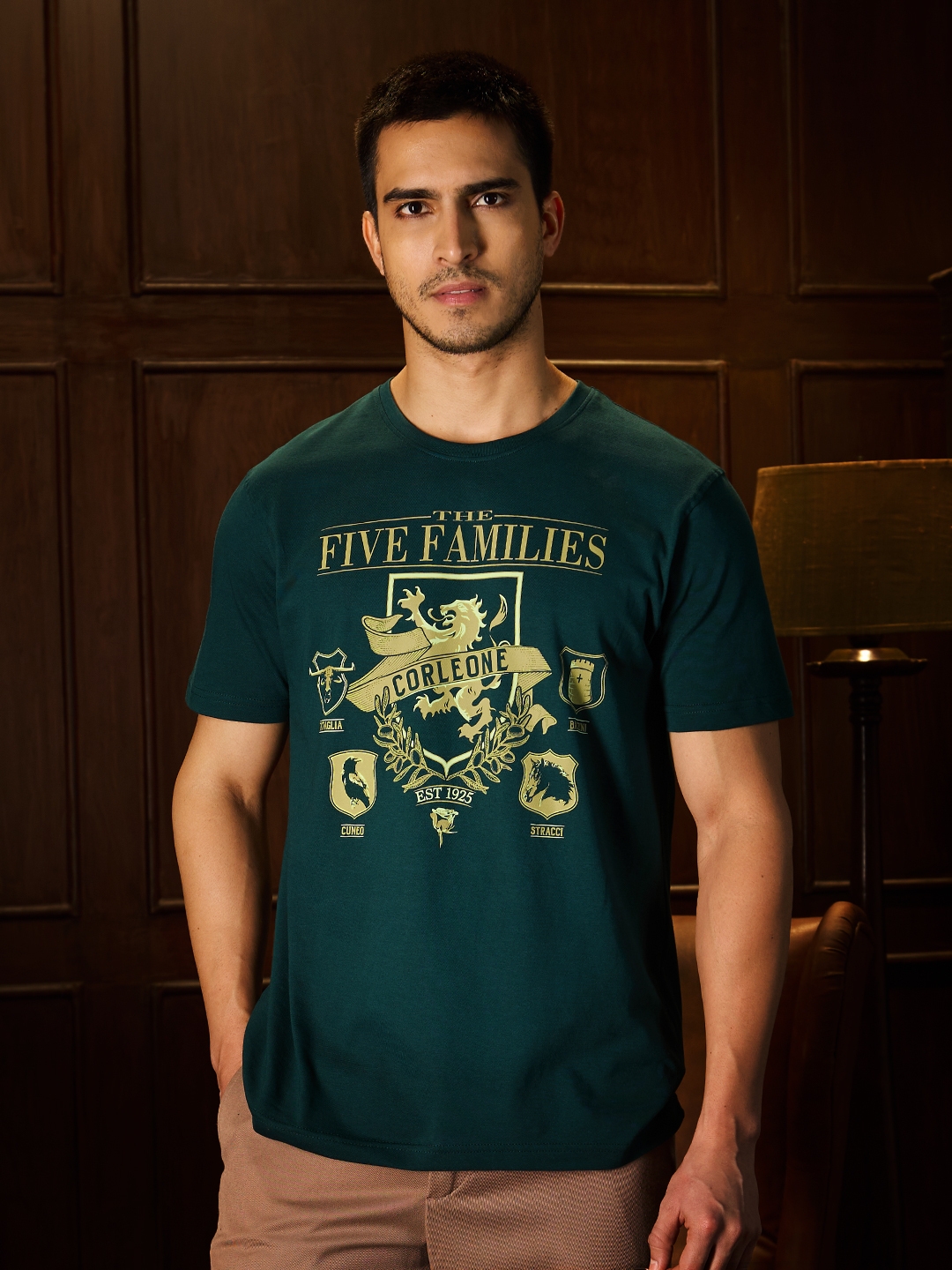 The Souled Store | Men's The Godfather: Five Families T-Shirt
