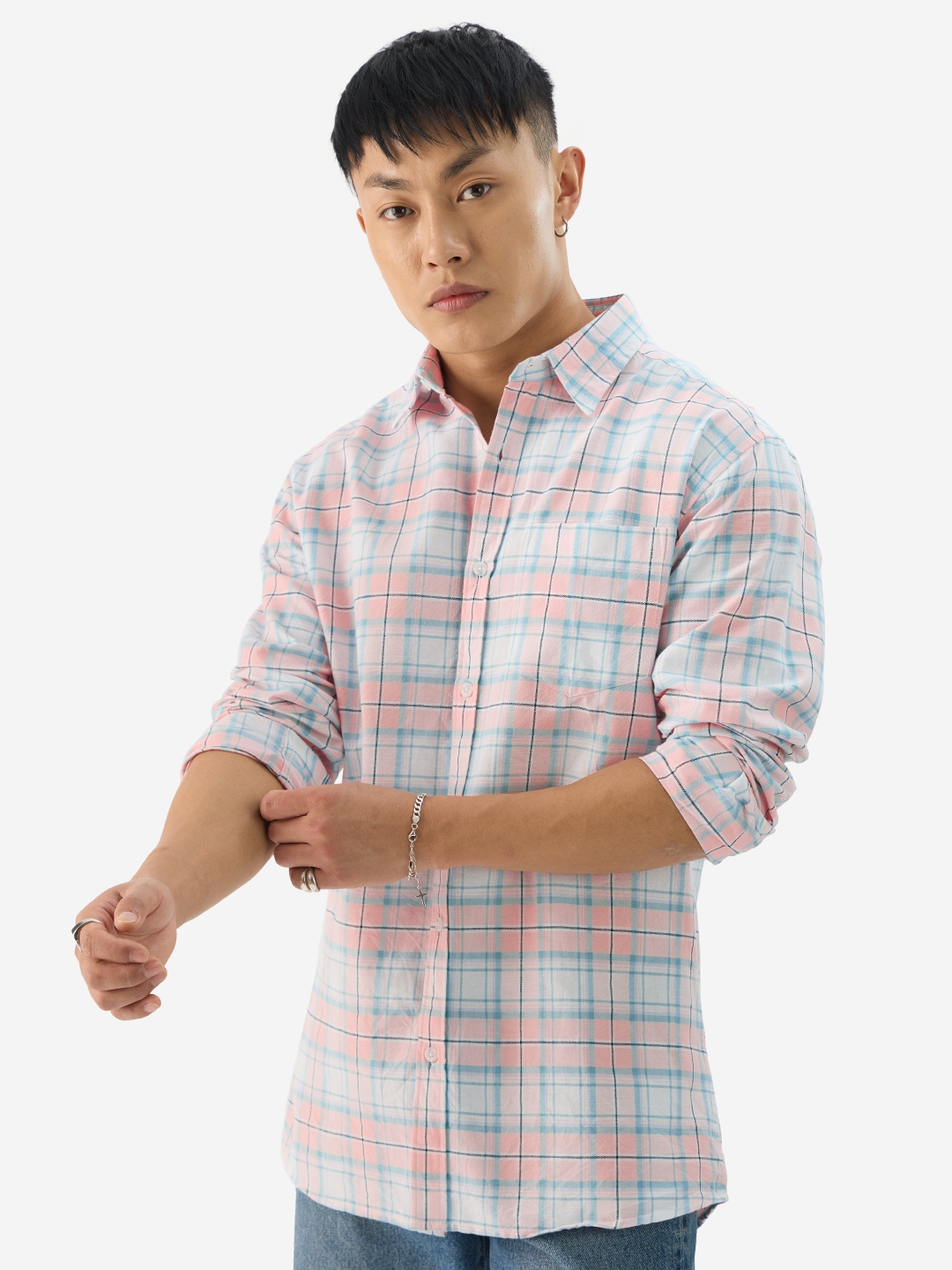 Men's Single Patch Relaxed Casual Shirt