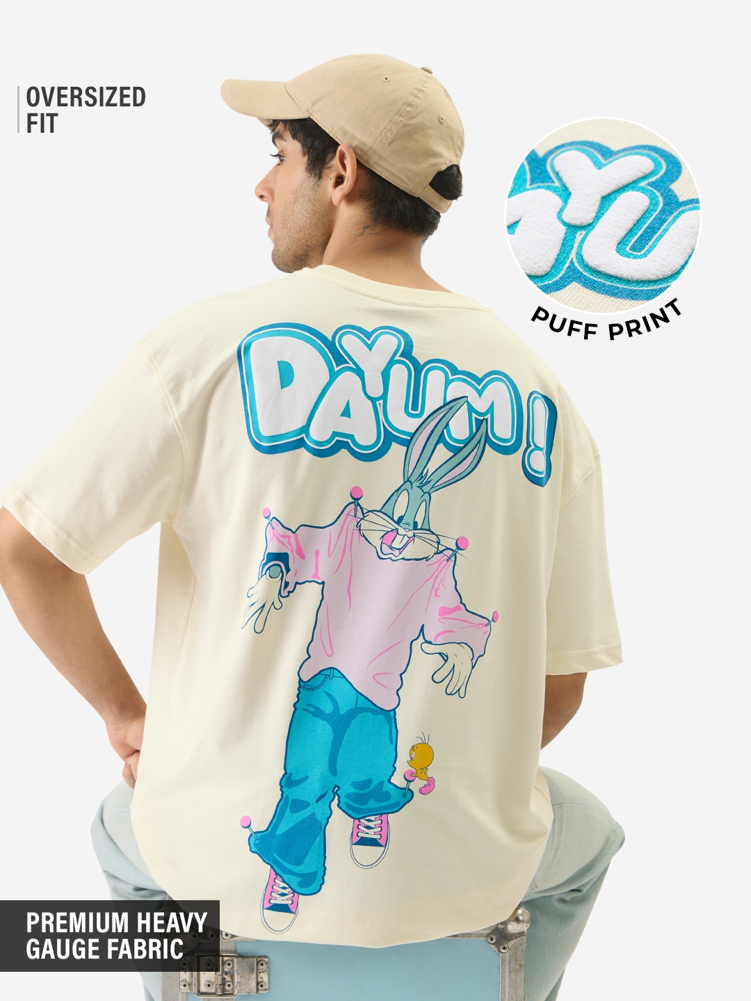 Men's Bugs Bunny Dayum Oversized T-Shirts
