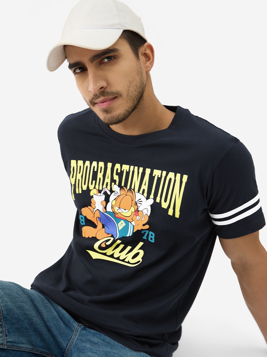 The Souled Store | Men's Garfield: Procrastination Club T-Shirts