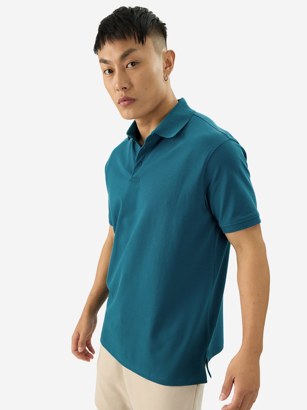 Men's Solids Sailor Polo T-Shirt