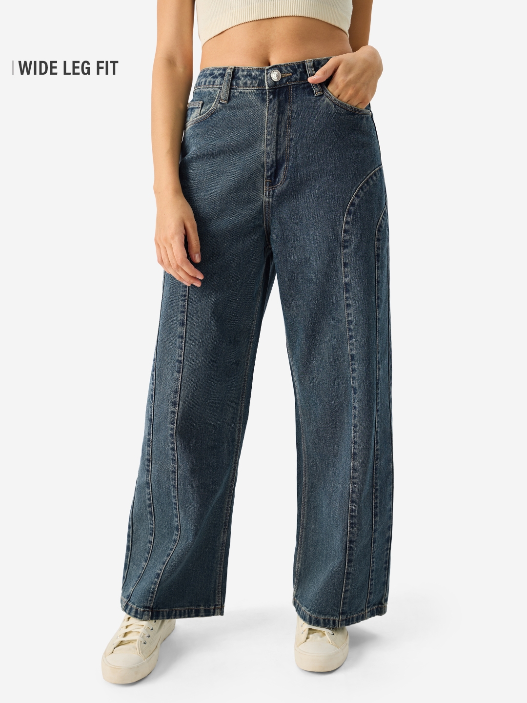 The Souled Store | Women's Solids Spruce Jeans
