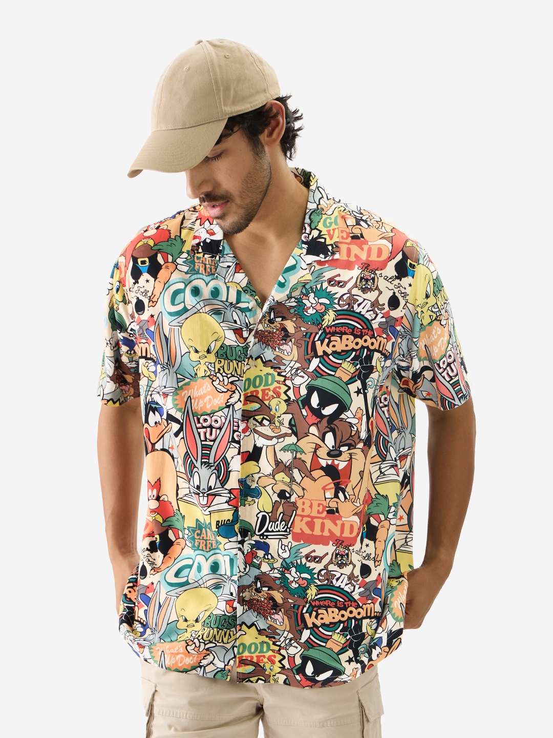 Men's Looney Tunes Vintage Summer Casual Shirt