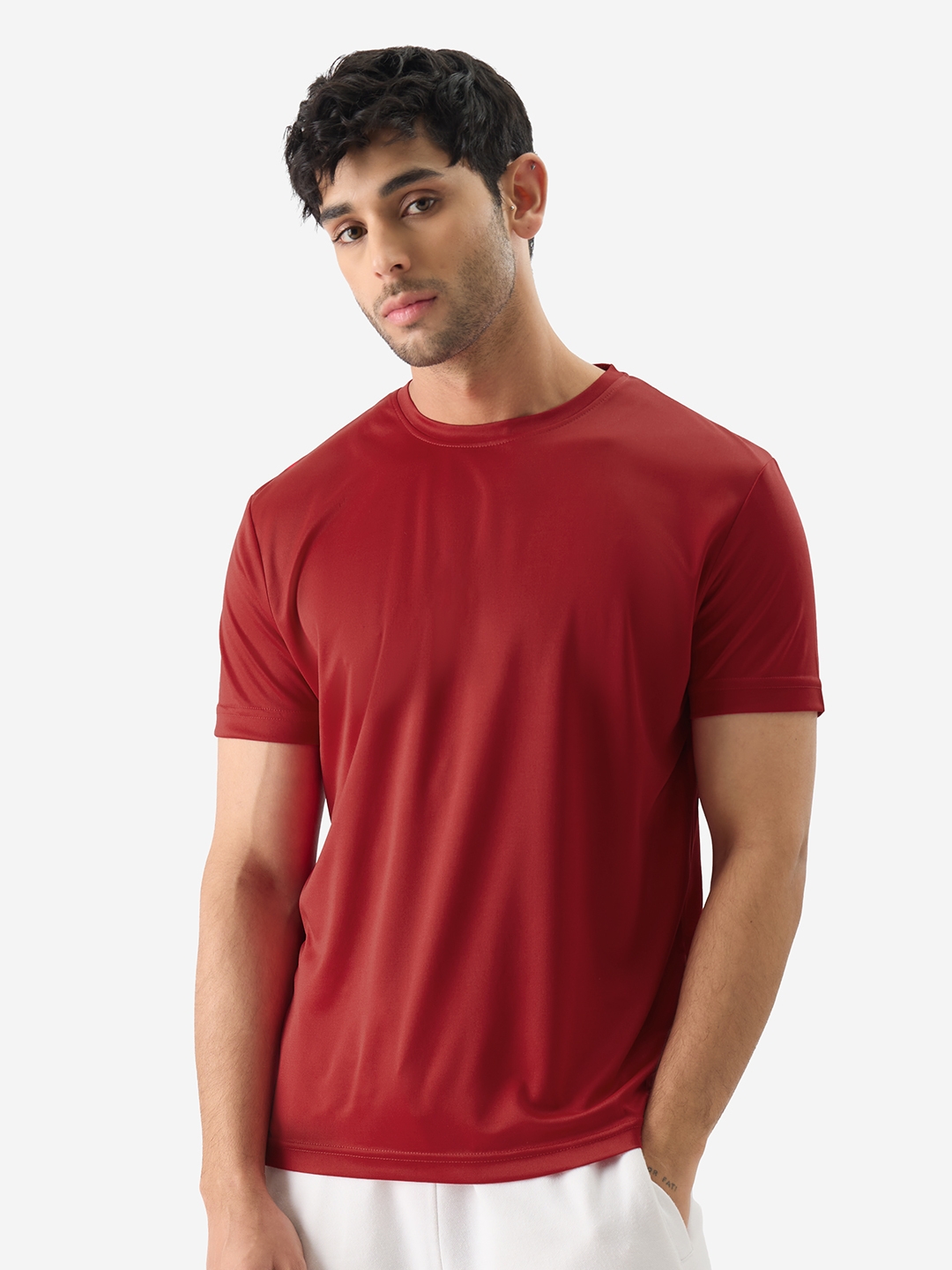 The Souled Store | Men's Solids: Red T-Shirt