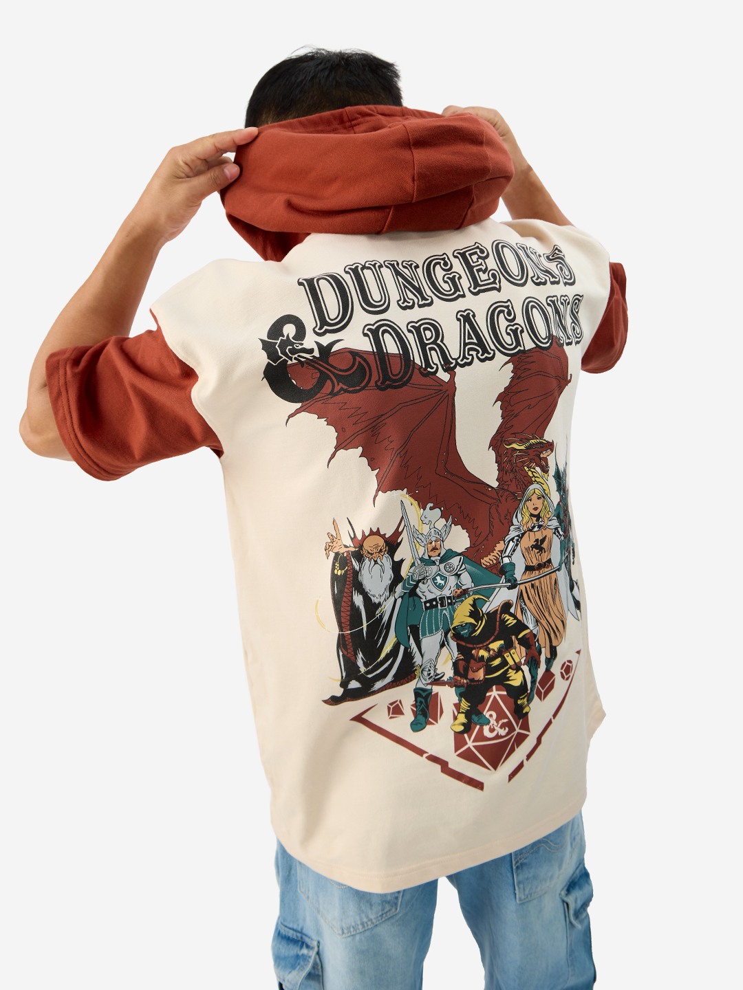 Men's Dungeons & Dragons Vintage Hooded T-Shirts