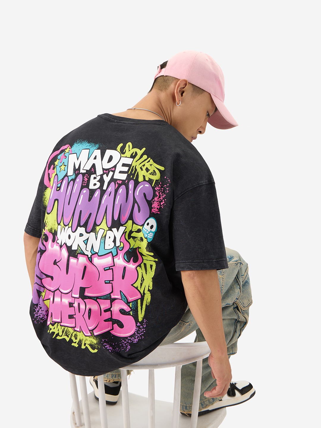 Men's Made By Humans Oversized T-Shirts