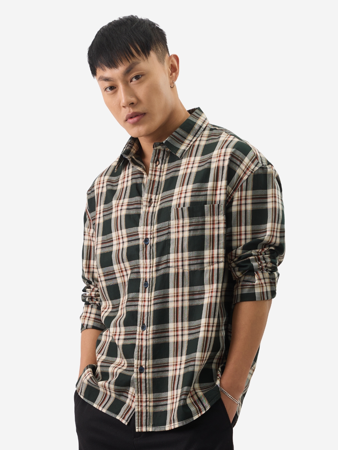 The Souled Store | Men's Ivory Meadow Relaxed Casual Shirt