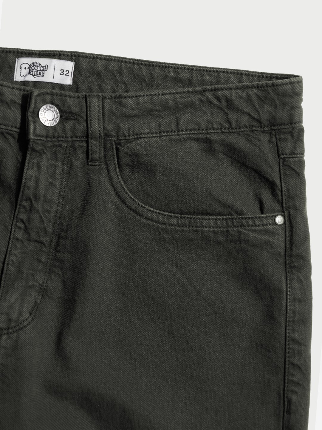 Men's Black Polycotton Printed Straight Jeans