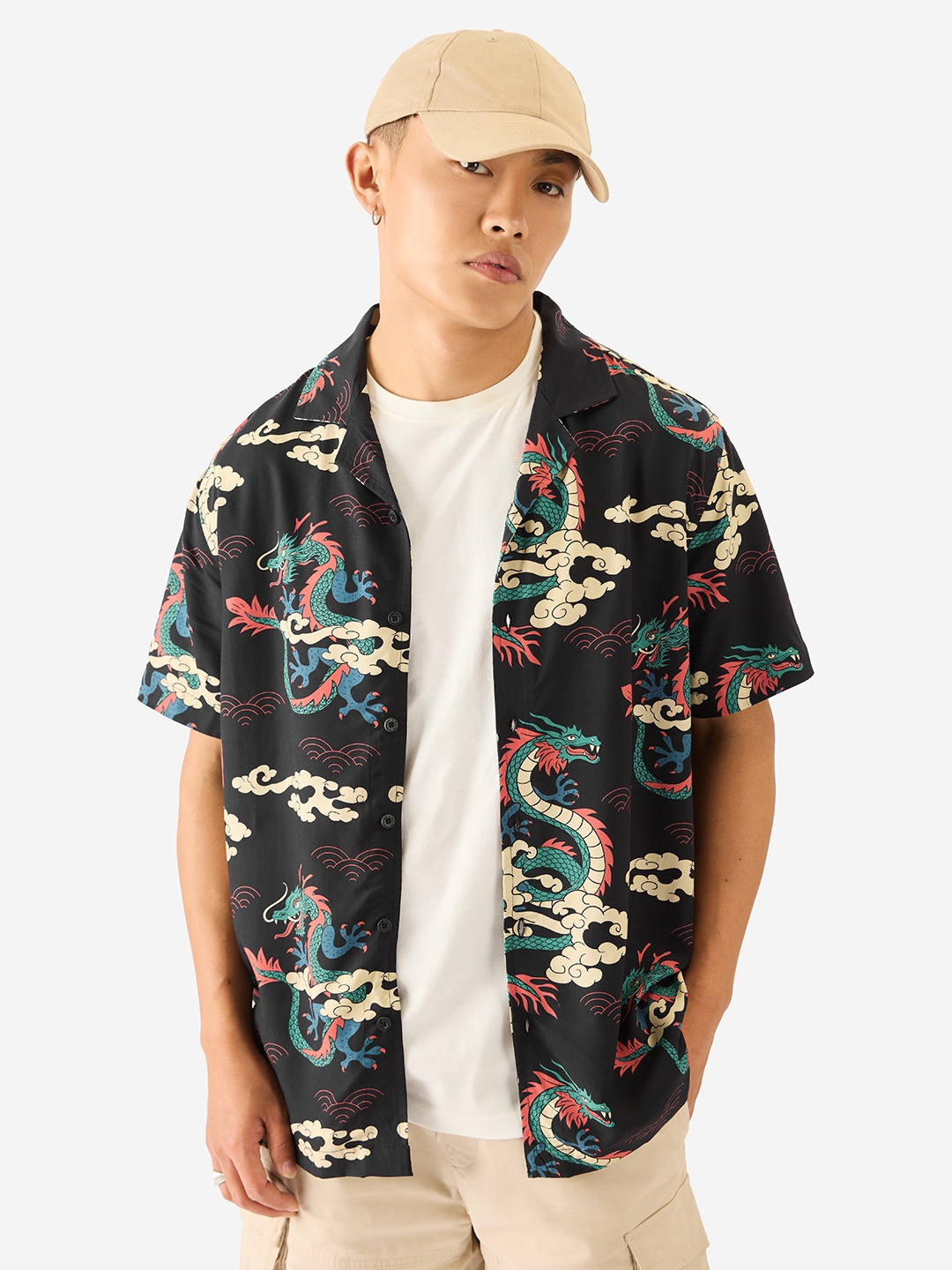 The Souled Store | Men's Dragons Summer Casual Shirt