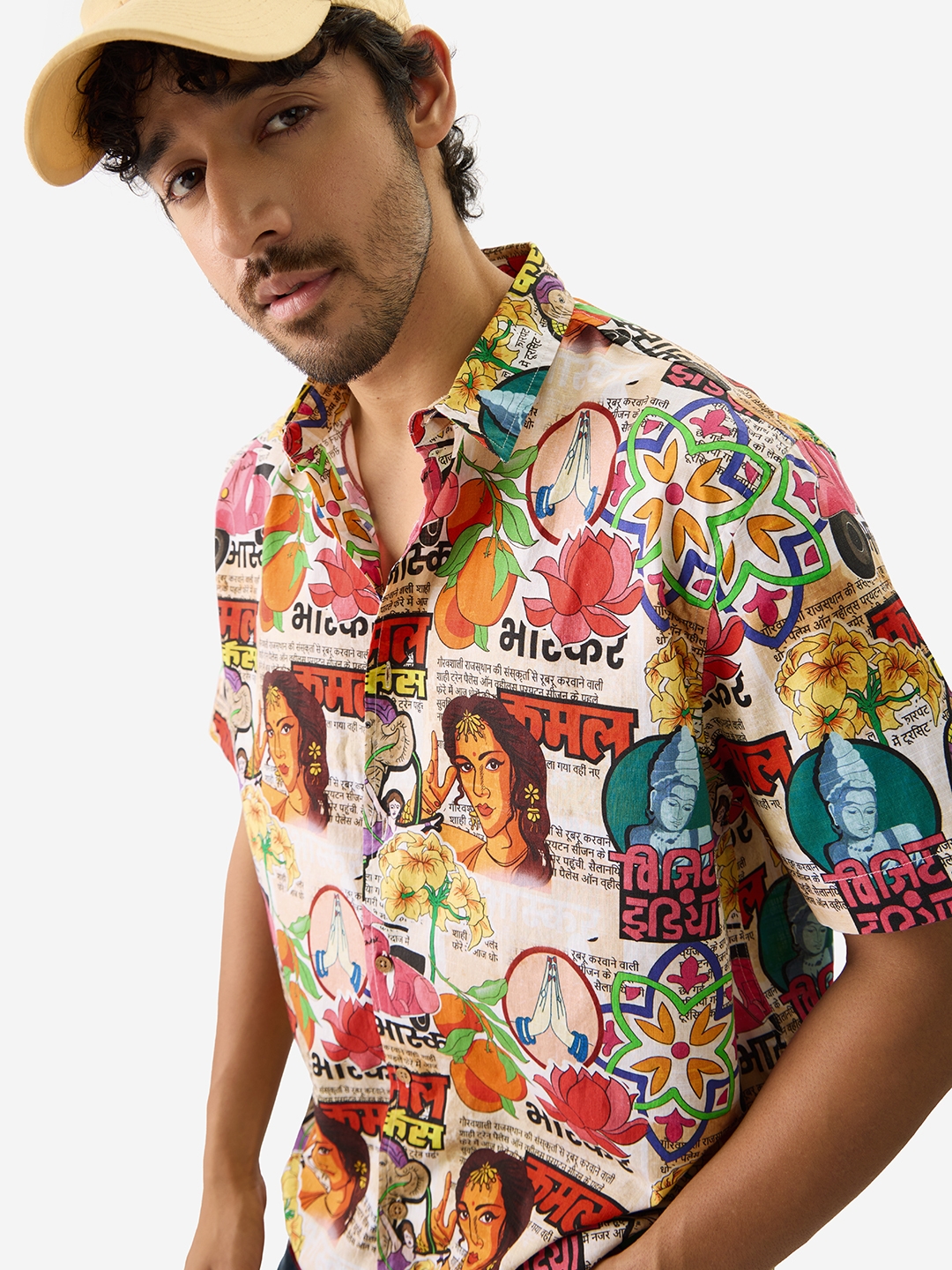 The Souled Store | Men's Desi Vibe Half Sleeve Casual Shirt