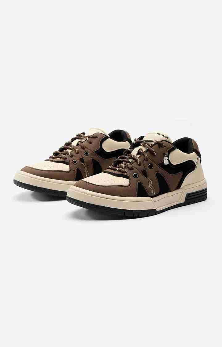 The Soulted Store Urban Blaze: Mocha Women Low Top Sneakers