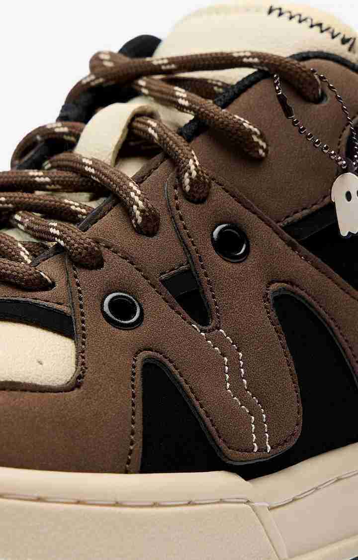 The Soulted Store Urban Blaze: Mocha Women Low Top Sneakers
