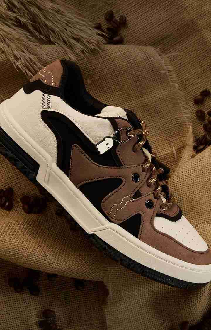 The Soulted Store Urban Blaze: Mocha Women Low Top Sneakers